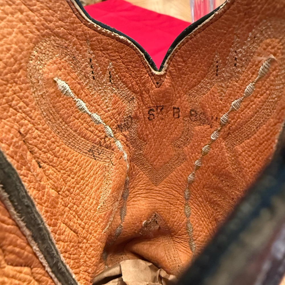 Lucchese Exotic Horned Toad Western Boots Size 7 EUC - Picture 10 of 11